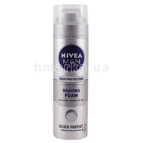 Фото Пена для бритья Nivea Silver Protect, 200 мл № 1