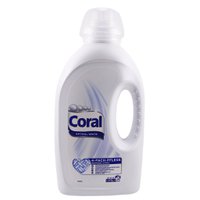 Гель для прання білого одягу Coral Optimal White, 1.375 л