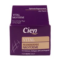 Крем для лица ночной Cien "Vital" с калицием, коэнзимом Q10 и колагеном, 40 - 60+,  50 мл