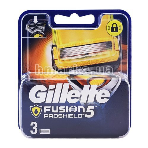 Фото Сменные кассеты для станка Gillette Fusion Proshield chill, 3 шт. № 1