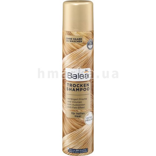 Фото Сухий шампунь Balea для світлого волосся, 200 мл № 1