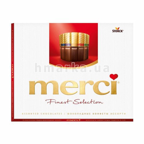 Фото Шоколадные конфеты Merci 8 разных вкусов, 250 г № 1