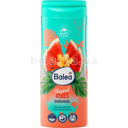 Фото Гель для душа Balea Tropical Vibes с летним ароматом арбуза, 300 мл. № 1