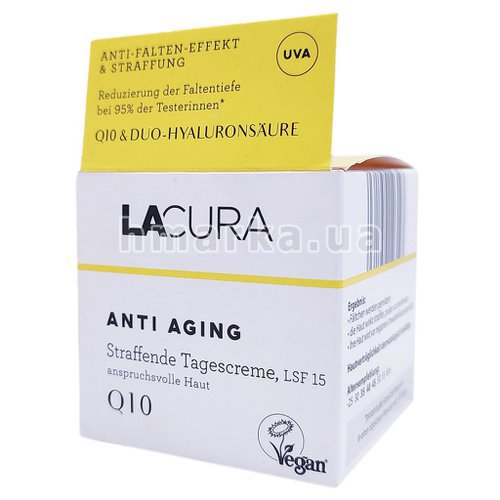 Фото Дневной антивозрастный крем для лица LACURA Anti Aging Q10, 50 мл № 5