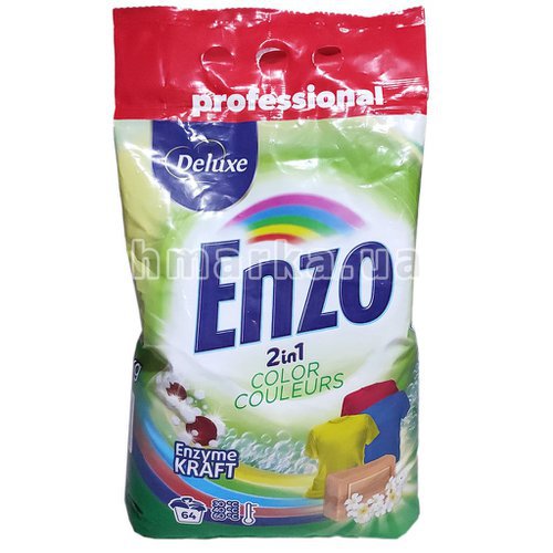 Фото Порошок для стирки цветной одежды Enzo Color на 64 стирки, 4.5 кг № 1