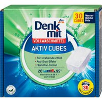Таблетки для прання білих речей Denkmit  Aktiv Cubes, 30 шт.