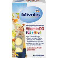 Витамин Mivolis  D3 400 МЕ для дітей в таблетках, 60 шт, 51г