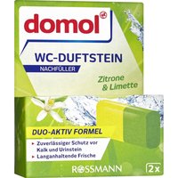 Ароматизированный блок в корзину для унитаза Domol Лимон и Лайм, 2 шт.