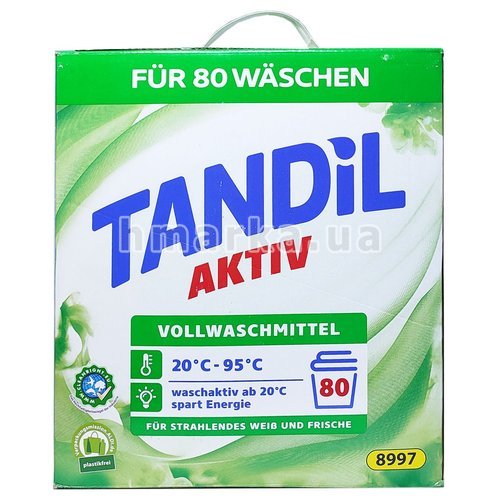 Фото Пральний порошок Tandil Aktive для білого одягу, на 80 прань, 5.2 кг № 4