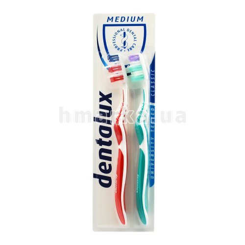 Фото Зубная щетка Dentalux "Классическая" средняя, 2 шт. № 2