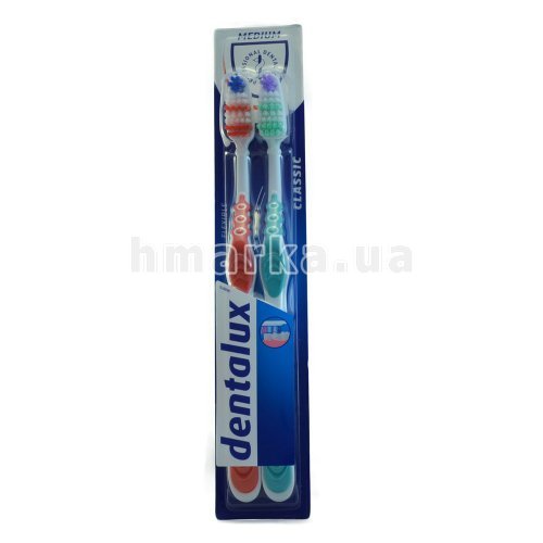Фото Зубная щетка Dentalux "Классическая" средняя, 2 шт. № 3