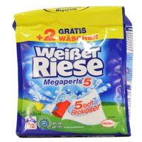 Стиральный порошок Weisser Riese "Megaperls 5" универсальный для белого и цветного белья, 1.147 кг